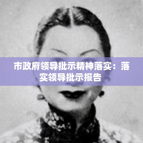 市政府領(lǐng)導(dǎo)批示精神落實(shí)：落實(shí)領(lǐng)導(dǎo)批示報告 