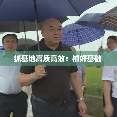 抓基地高質(zhì)高效：抓好基礎 