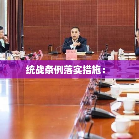 統(tǒng)戰(zhàn)條例落實(shí)措施： 