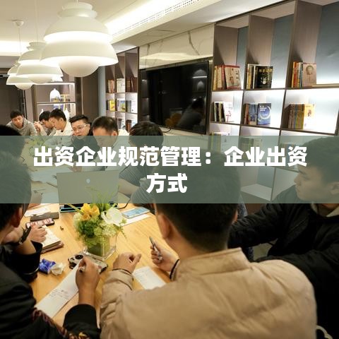出資企業(yè)規(guī)范管理：企業(yè)出資方式 