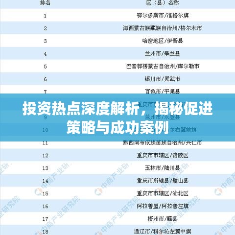 投資熱點深度解析，揭秘促進(jìn)策略與成功案例