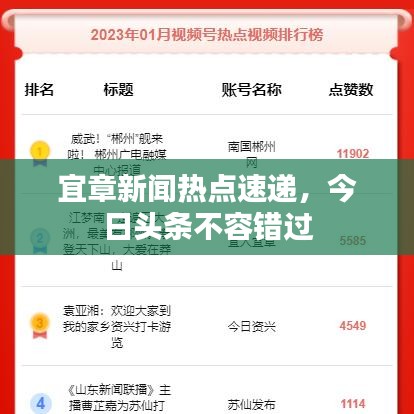 宜章新聞熱點速遞，今日頭條不容錯過