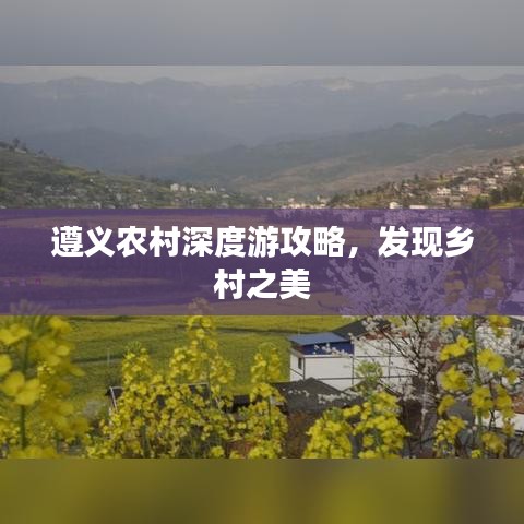 遵義農(nóng)村深度游攻略，發(fā)現(xiàn)鄉(xiāng)村之美