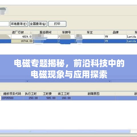 電磁專題揭秘，前沿科技中的電磁現(xiàn)象與應(yīng)用探索