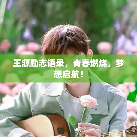 王源勵志語錄，青春燃燒，夢想啟航！